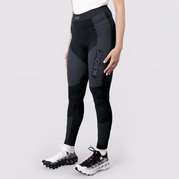 Women's Running Tights XBionic Xceed Run Tights  X Black/Rhino Grey RP05W25WB130