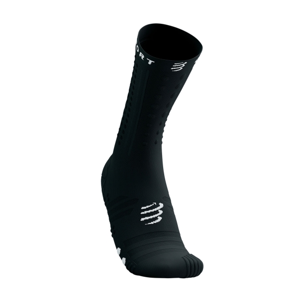 Socks Compressport Aero 2.0 Socks  Black/White SMCU7359002