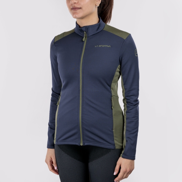 Women's Outdoor Jacket and Shirt La Sportiva Chill Thermal Sweatshirt  Night Sky/Cypress ZASF040B46E47