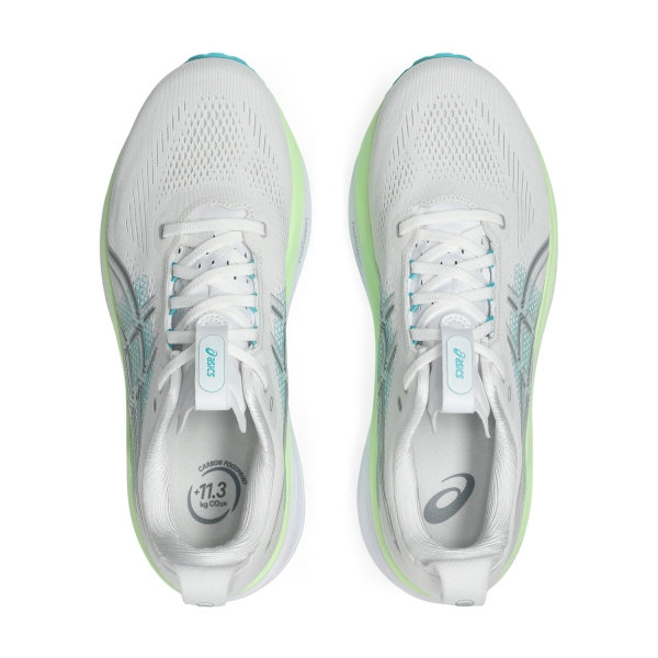 ASICS GEL Kayano 33 - White/Energy Aqua