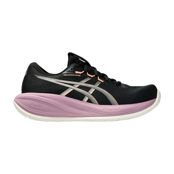 Women's Neutral Running Shoes ASICS GEL Cumulus 28  Black/Taro Purple 1012B916004
