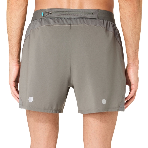 ASICS Road Logo 5in Shorts - Truffle Grey