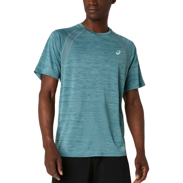 Men's Running T-Shirt ASICS Road Pro TShirt  Foggy Teal 2011D453401