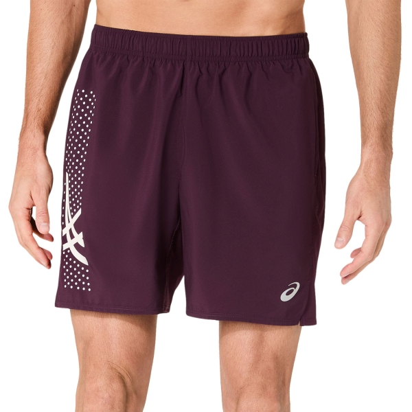 Men's Running Shorts ASICS Icon 7in Shorts  Dark Aubergine 2011D455500