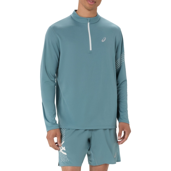 Men's Running Shirt ASICS Icon Shirt  Foggy Teal 2011D459401