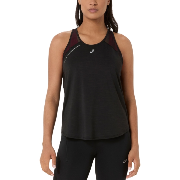 Women's Running Tank ASICS Road Pro Tank  Performance Black 2012D370001