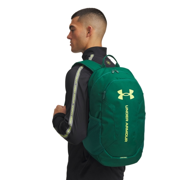 Under Armour Hustle Lite Logo Backpack - Campus Ivy/Flash Light