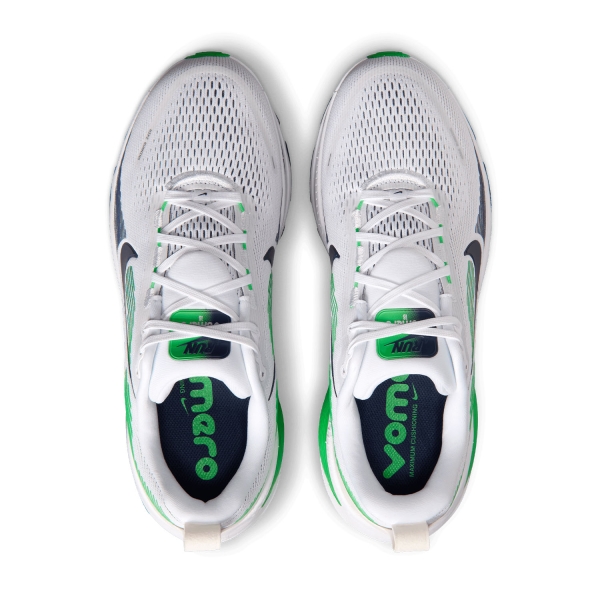 Nike Vomero 18 - White/Midnight Navy/Green Spark