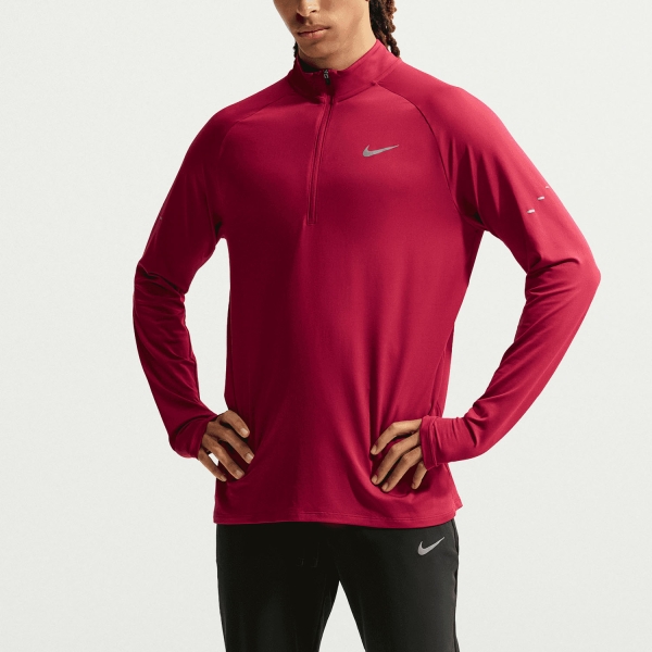 Men's Running Shirt Nike Stride Shirt  Tough Red/Reflective Silver HV2180608
