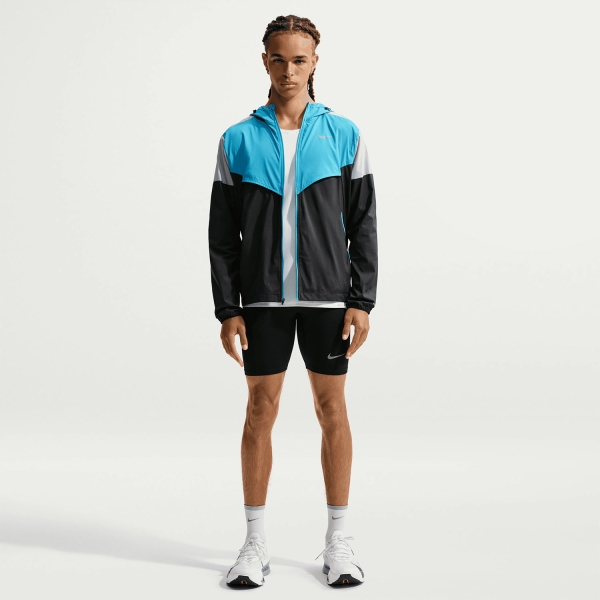 Nike Impossibly Jacket - Black/Light Current Blue/Wolf Grey