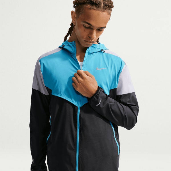 Nike Impossibly Jacket - Black/Light Current Blue/Wolf Grey