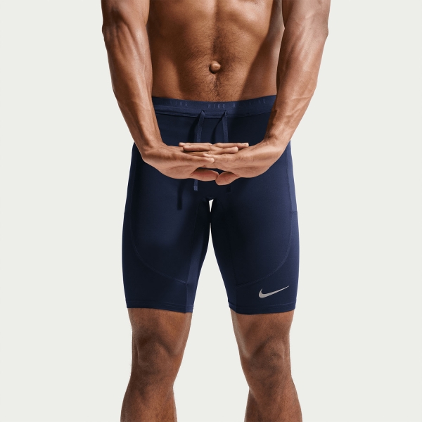 Nike Dri-FIT Stride 9.5in Shorts - Midnight Navy/Reflective Silver