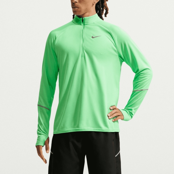 Men's Running Shirt Nike DriFIT UV Miler Shirt  Illusion Green/Reflective Silver IF2084336