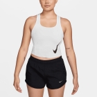 Nike Tempo Swoosh Top - White/Reflective Silver/Black