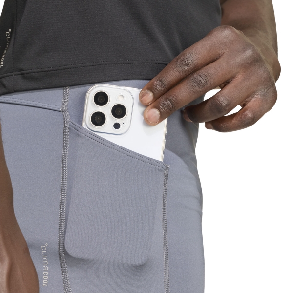 adidas ADIZERO 7in Shorts - Onix/Solar Turbo