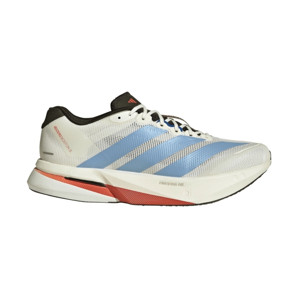 Men's Performance Running Shoes adidas ADIZERO Boston 13  Off White/Light Blue/Gold Metallic KK4992