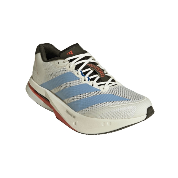 adidas ADIZERO Boston 13 - Off White/Light Blue/Gold Metallic