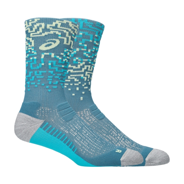 Socks ASICS Performance Run Crew Socks  Foggy Teal/Energy Aqua 3013B285400