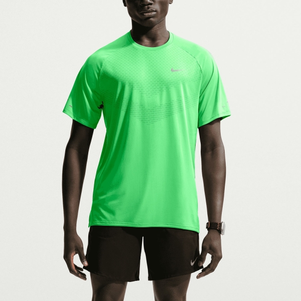 Men's Running T-Shirt Nike DriFIT ADV Stride TShirt  Green Spark/Reflective Silver HV5203329