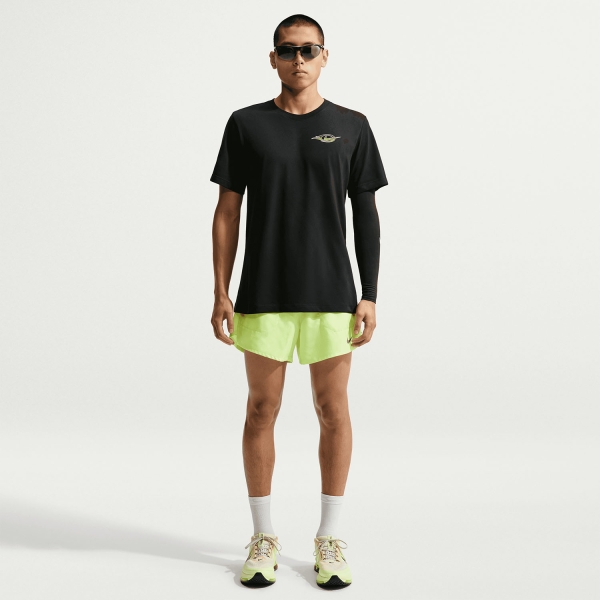 Nike Dri-FIT Printed T-Shirt - Black/Mean Green/White
