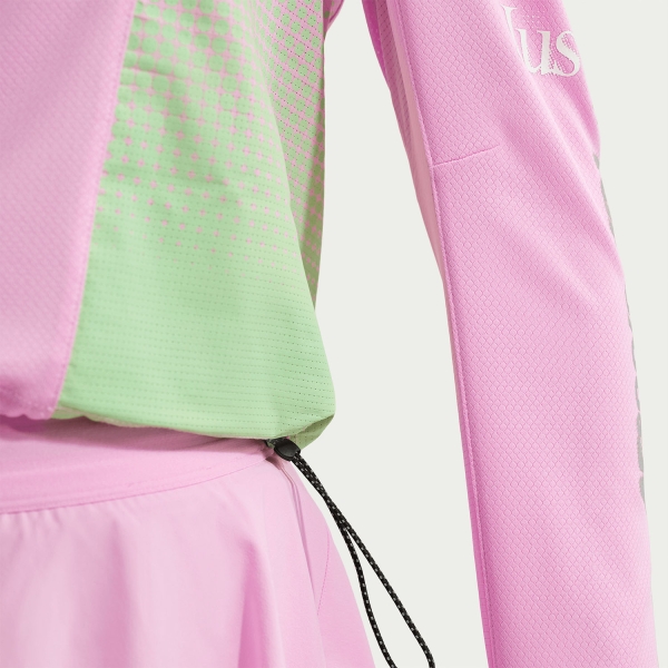 Nike Swift Graphic Shirt - Pink Rise/Illusion Green/Sail/Reflective Silver
