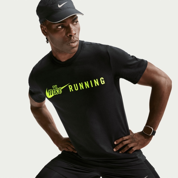 Nike Dri-FIT DNA 2 T-Shirt - Black/Volt