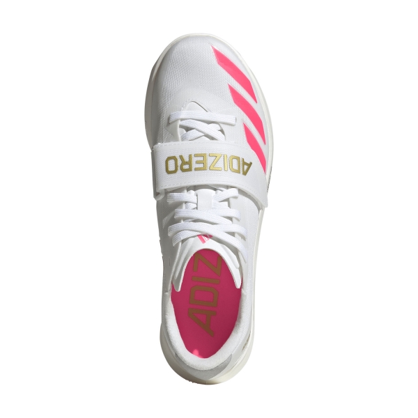 adidas ADIZERO Triple Jump/Pole Vault WC - FTWR White/Core Black/Gold Metallic