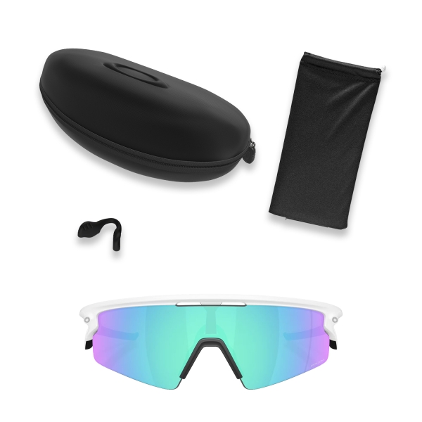 Oakley Sphaera Strike Occhiali - Matte White/Prizm Sapphire