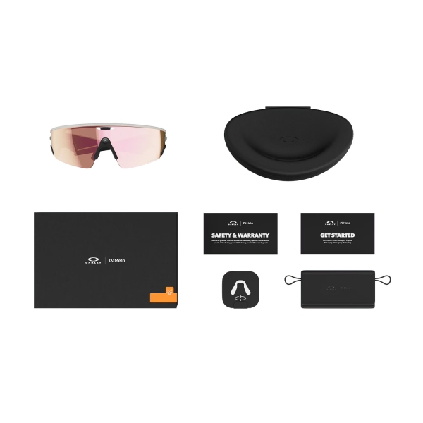 Oakley Meta Vanguard Gafas de Sol - White/Prizm Rose Gold