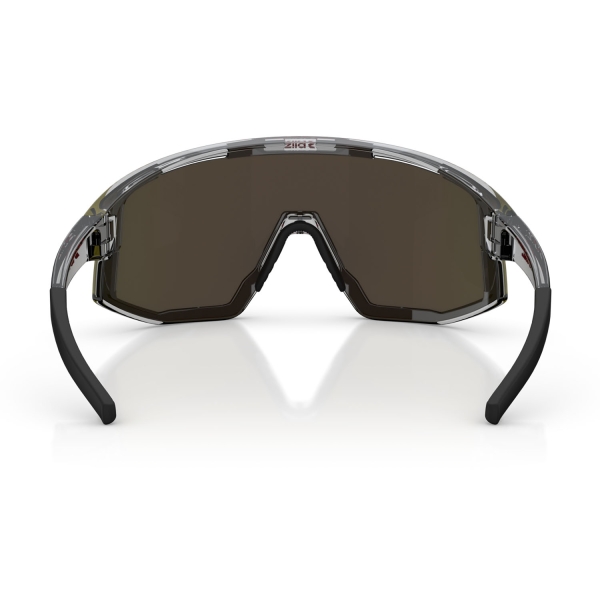 Bliz Fusion Sunglasses - Transparent Dark Grey/Red