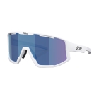 Bliz Fusion Sunglasses - Matte White/Smoke/Blue Multi