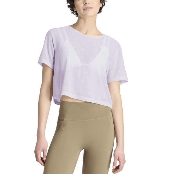 Women's Fitness & Training T-Shirt adidas PrimeLift Essentials TShirt  Frozen Purple KT3828