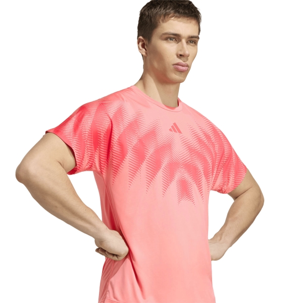 adidas ADIZERO Aspyre T-Shirt - Semi Turbo/Core Pink