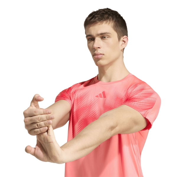 adidas ADIZERO Aspyre T-Shirt - Semi Turbo/Core Pink