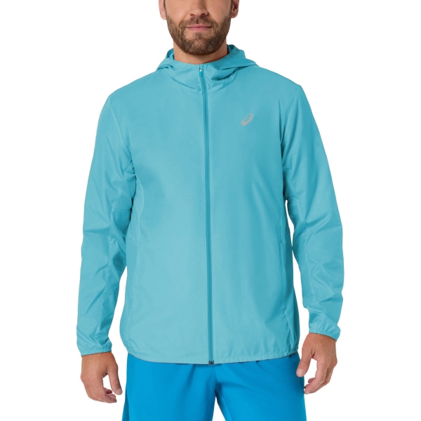 Men's Running Jacket ASICS Core Jacket  Energy Aqua 2011D216400