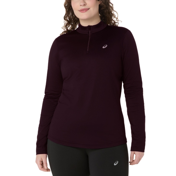 Women's Running Shirt ASICS Core Shirt  Dark Aubergine 2012D294501