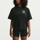 Nike Dri-FIT Swift Graphic T-Shirt - Black/Illusion Green