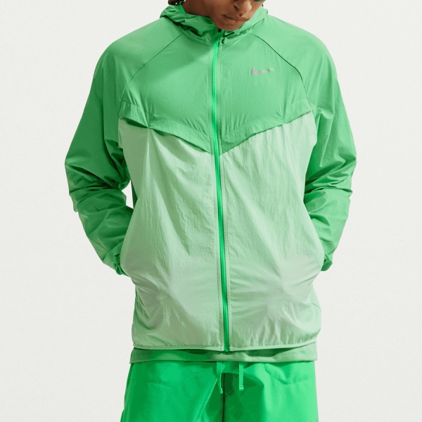 Men's Running Jacket Nike DriFIT UV Stride Jacket  Green Spark/Cucumber Calm/Reflective Silver HV4548329
