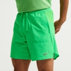 Nike Stride 2 in 1 7in Shorts - Green Spark/Reflective Silver