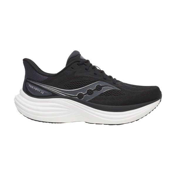 Men's Neutral Running Shoes Saucony Triumph 24  Black/Silver S1009971009