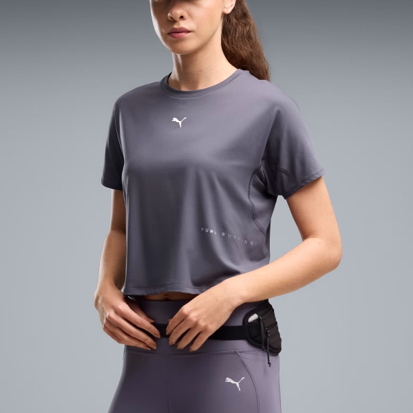 Women's Running T-Shirts Puma Brightstride CLOUDSPUN TShirt  Inky Depths 52898835