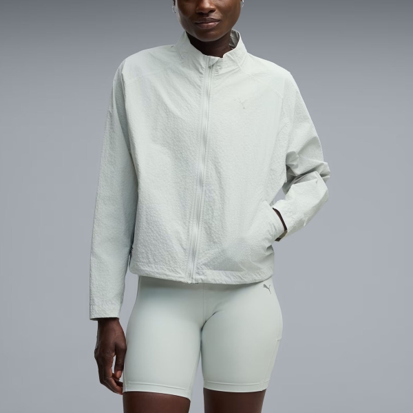Women's Running Jacket Puma Brightstride windCELL Jacket  Creme De Mint 52902229