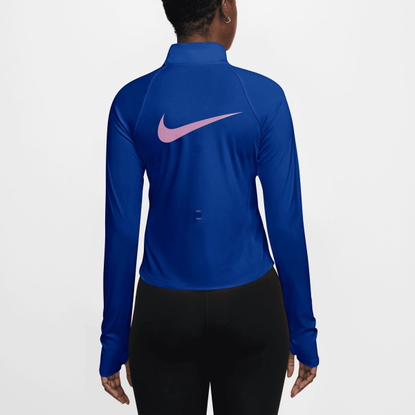 Nike Tempo Swoosh Shirt - Old Royal/Pink Rise