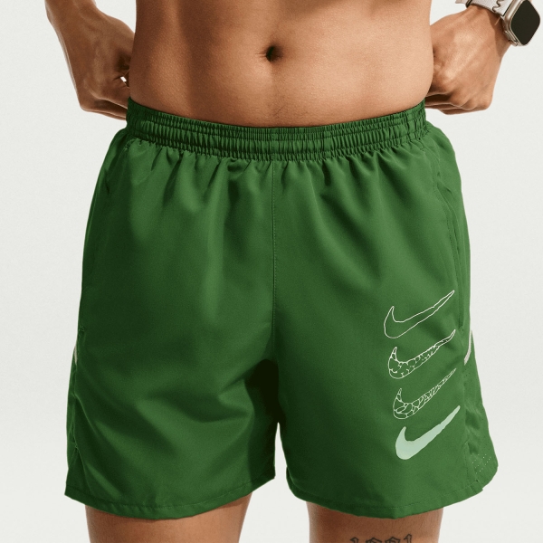 Men's Running Shorts Nike Miler Graphic 5in Shorts  Forest Green IW1079398