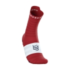Compressport Pro Racing V4.0 Ultralight Run High Socks - Pompeian Red/White