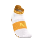 Compressport Pro Racing V4.0 Logo Socks - White/Sunflower