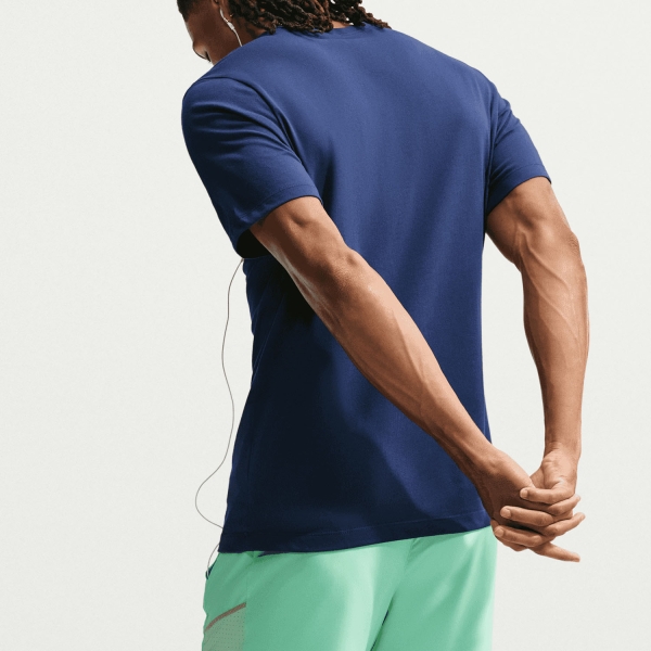 Nike Dri-FIT DNA 2 T-Shirt - Midnight Navy/Light Current Blue