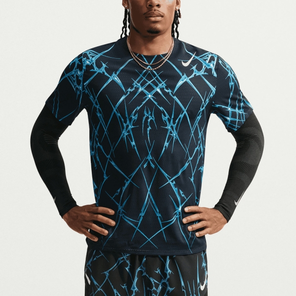 Men's Running T-Shirt Nike DriFIT ADV Aeroswift AOP TShirt  Black/White IM5365010