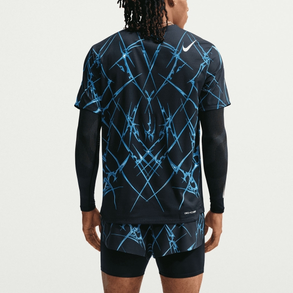 Nike Dri-FIT ADV Aeroswift AOP T-Shirt - Black/White