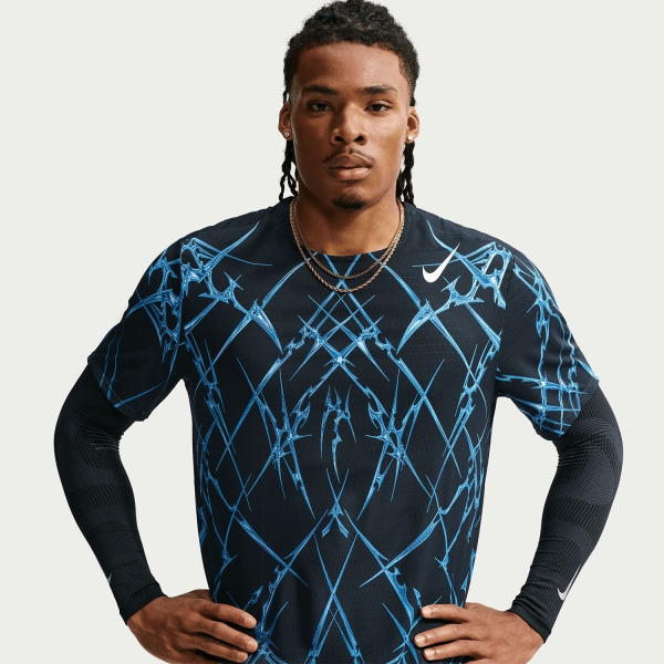 Nike Dri-FIT ADV Aeroswift AOP T-Shirt - Black/White